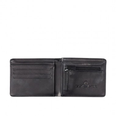 QUIKSILVER SLIM RAYS BI-FOLD WALLET BLACK