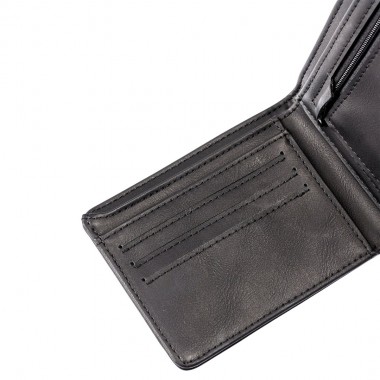 QUIKSILVER SLIM RAYS BI-FOLD WALLET BLACK