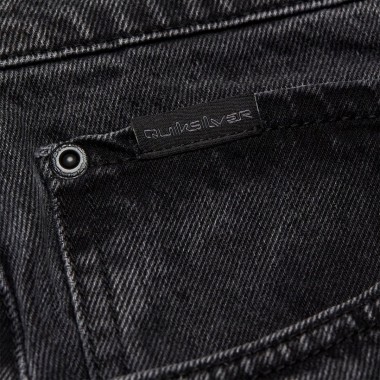 QUIKSILVER QUIKSILVER BAGGY DENIM PANTS BLACK BLACK USED