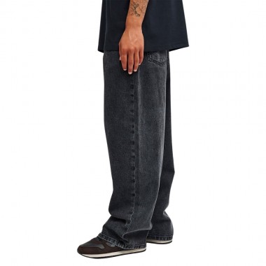 QUIKSILVER QUIKSILVER BAGGY DENIM PANTS BLACK BLACK USED