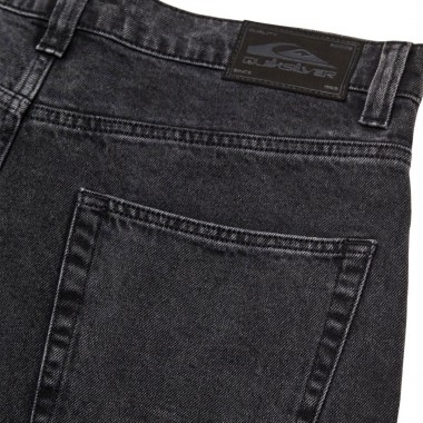QUIKSILVER QUIKSILVER BAGGY DENIM PANTS BLACK BLACK USED