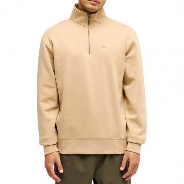 QUIKSILVER SALT WATER QUARTER ZIP SWEATSHIRT KHAKI