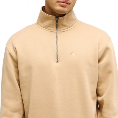QUIKSILVER SALT WATER QUARTER ZIP SWEATSHIRT KHAKI