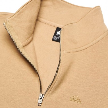 QUIKSILVER SALT WATER QUARTER ZIP SWEATSHIRT KHAKI