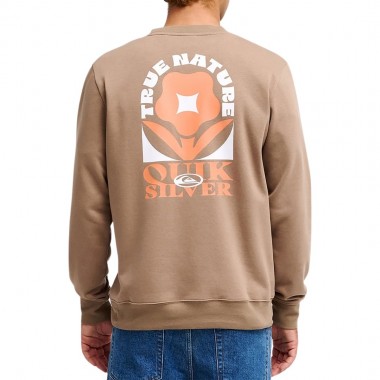 QUIKSILVER TRUE SWEATSHIRT PINE BARK