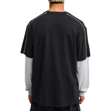 QUIKSILVER YG DOUBLE LAYER LS TEE BLACK