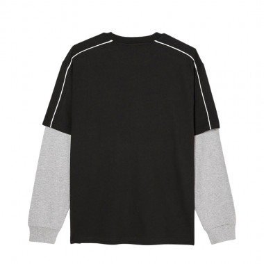QUIKSILVER YG DOUBLE LAYER LS TEE BLACK
