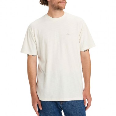 QUIKSILVER SLUB ROUNDNECK TEE SNOW WHITE