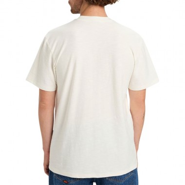 QUIKSILVER SLUB ROUNDNECK TEE SNOW WHITE