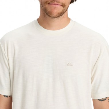 QUIKSILVER SLUB ROUNDNECK TEE SNOW WHITE