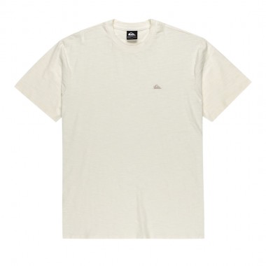 QUIKSILVER SLUB ROUNDNECK TEE SNOW WHITE
