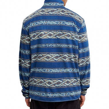 QUIKSILVER NO DESTINATION ZIP FLEECE DARK DENIM GLEEBROOK