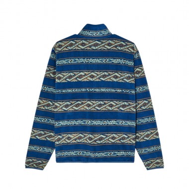 QUIKSILVER NO DESTINATION ZIP FLEECE DARK DENIM GLEEBROOK