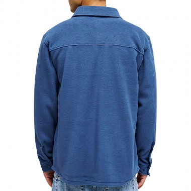 QUIKSILVER VENTURE POLAR FLEECE LS SHIRT DARK DENIM