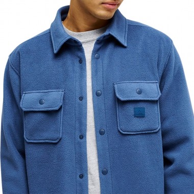 QUIKSILVER VENTURE POLAR FLEECE LS SHIRT DARK DENIM