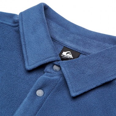 QUIKSILVER VENTURE POLAR FLEECE LS SHIRT DARK DENIM