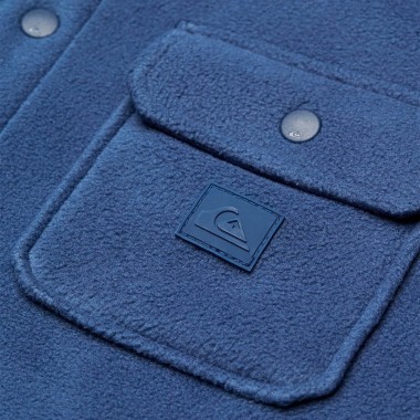 QUIKSILVER VENTURE POLAR FLEECE LS SHIRT DARK DENIM
