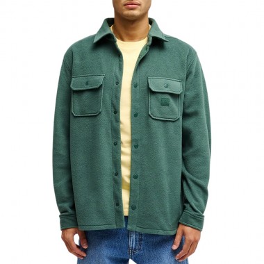 QUIKSILVER VENTURE POLAR FLEECE LS SHIRT FOREST