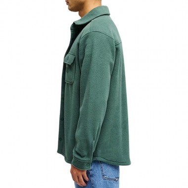 QUIKSILVER VENTURE POLAR FLEECE LS SHIRT FOREST