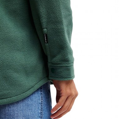 QUIKSILVER VENTURE POLAR FLEECE LS SHIRT FOREST