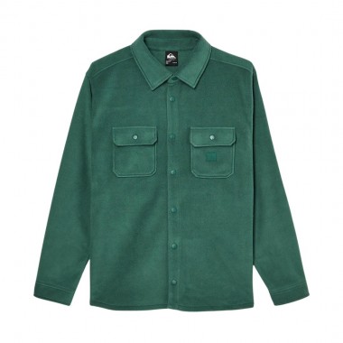 QUIKSILVER VENTURE POLAR FLEECE LS SHIRT FOREST