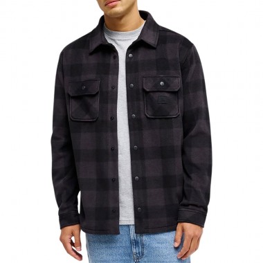 QUIKSILVER VENTURE POLAR FLEECE LS SHIRT BLACK BLACK
