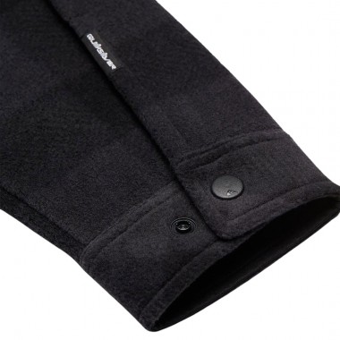 QUIKSILVER VENTURE POLAR FLEECE LS SHIRT BLACK BLACK