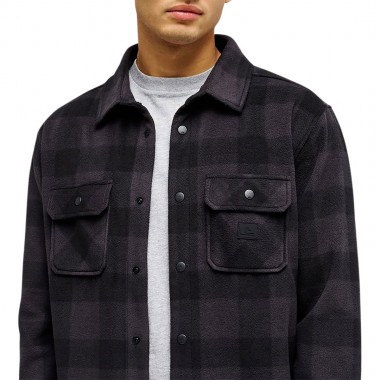 QUIKSILVER VENTURE POLAR FLEECE LS SHIRT BLACK BLACK