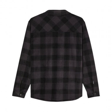 QUIKSILVER VENTURE POLAR FLEECE LS SHIRT BLACK BLACK