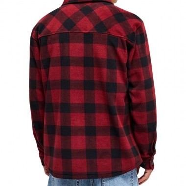QUIKSILVER VENTURE POLAR FLEECE LS SHIRT VENTURE POLAR OXBLOOD