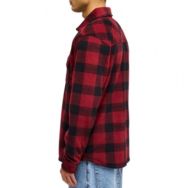 QUIKSILVER VENTURE POLAR FLEECE LS SHIRT VENTURE POLAR OXBLOOD