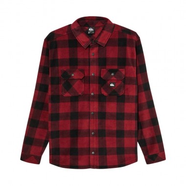 QUIKSILVER VENTURE POLAR FLEECE LS SHIRT VENTURE POLAR OXBLOOD