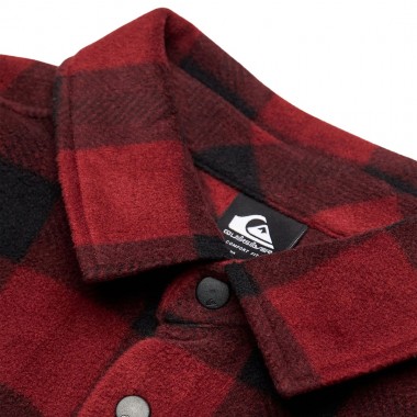 QUIKSILVER VENTURE POLAR FLEECE LS SHIRT VENTURE POLAR OXBLOOD