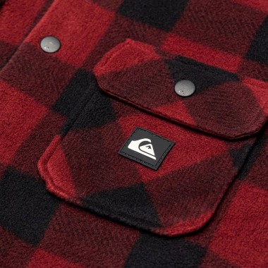 QUIKSILVER VENTURE POLAR FLEECE LS SHIRT VENTURE POLAR OXBLOOD