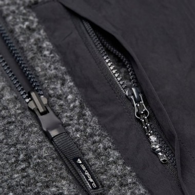 QUIKSILVER URBAN STORM REVERSIBLE ZIP FLEECE BLACK