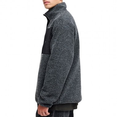 QUIKSILVER URBAN STORM REVERSIBLE ZIP FLEECE BLACK