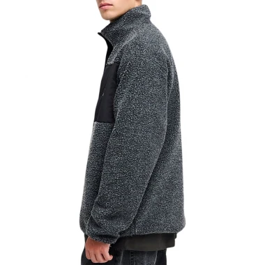 QUIKSILVER URBAN STORM REVERSIBLE ZIP FLEECE BLACK