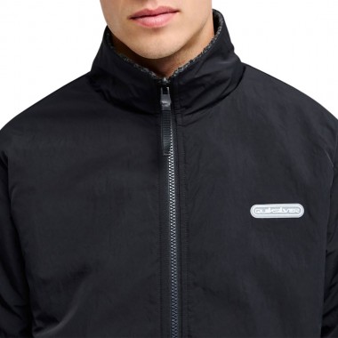 QUIKSILVER URBAN STORM REVERSIBLE ZIP FLEECE BLACK