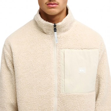QUIKSILVER URBAN STORM REVERSIBLE ZIP FLEECE PEYOTE
