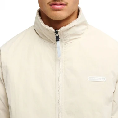 QUIKSILVER URBAN STORM REVERSIBLE ZIP FLEECE PEYOTE