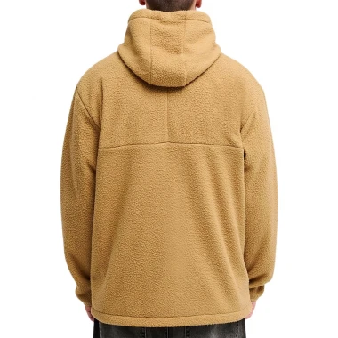 QUIKSILVER CLEAN COAST ZIP FLEECE HOODIE KELP