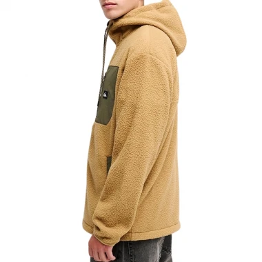 QUIKSILVER CLEAN COAST ZIP FLEECE HOODIE KELP