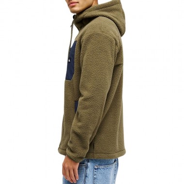 QUIKSILVER CLEAN COAST ZIP FLEECE HOODIE GRAPE LEAF