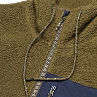 QUIKSILVER CLEAN COAST ZIP FLEECE HOODIE GRAPE LEAF