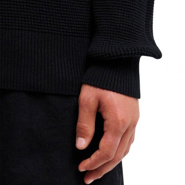 QUIKSILVER WAFFLE SWEATER BLACK