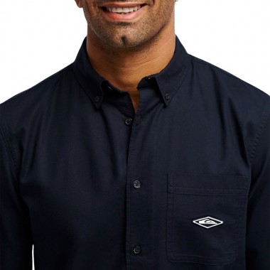 QUIKSILVER DIAMOND LS SHIRT BLACK