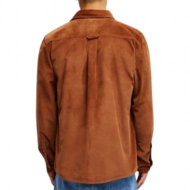 QUIKSILVER SMOKE TRAIL CORDUROY LS SHIRT RAWHIDE
