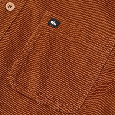 QUIKSILVER SMOKE TRAIL CORDUROY LS SHIRT RAWHIDE
