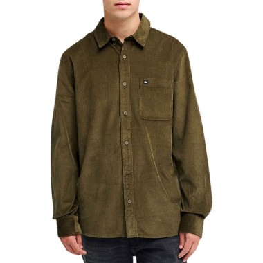 QUIKSILVER SMOKE TRAIL CORDUROY LS SHIRT GRAPE LEAF