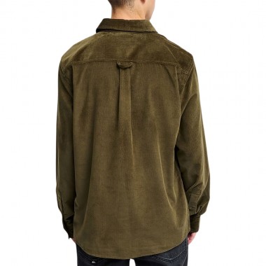 QUIKSILVER SMOKE TRAIL CORDUROY LS SHIRT GRAPE LEAF
